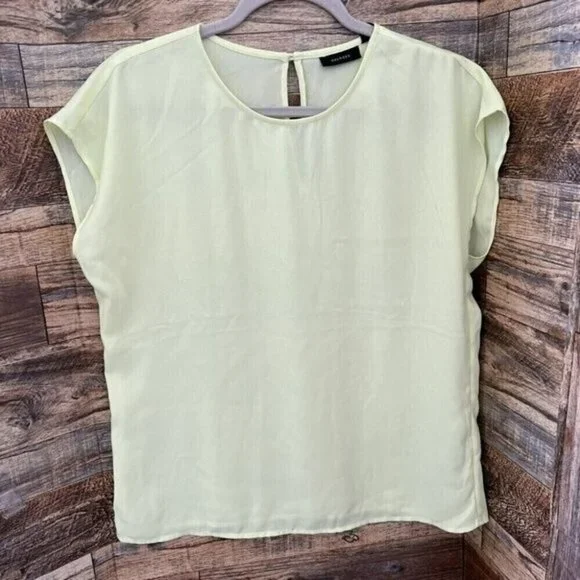 NEW Halogen womens Light Yellow Shell Top Small Professional/Work Wear Blouse - Picture 3 of 11